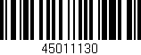 Código de barras (EAN, GTIN, SKU, ISBN): '45011130'