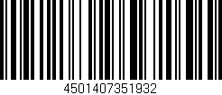 Código de barras (EAN, GTIN, SKU, ISBN): '4501407351932'