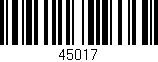 Código de barras (EAN, GTIN, SKU, ISBN): '45017'