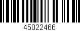 Código de barras (EAN, GTIN, SKU, ISBN): '45022466'
