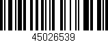 Código de barras (EAN, GTIN, SKU, ISBN): '45026539'