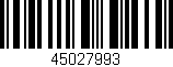 Código de barras (EAN, GTIN, SKU, ISBN): '45027993'