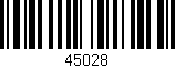 Código de barras (EAN, GTIN, SKU, ISBN): '45028'