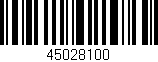 Código de barras (EAN, GTIN, SKU, ISBN): '45028100'