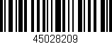 Código de barras (EAN, GTIN, SKU, ISBN): '45028209'