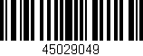 Código de barras (EAN, GTIN, SKU, ISBN): '45029049'