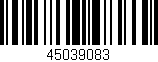 Código de barras (EAN, GTIN, SKU, ISBN): '45039083'