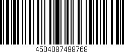 Código de barras (EAN, GTIN, SKU, ISBN): '4504087498768'