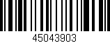 Código de barras (EAN, GTIN, SKU, ISBN): '45043903'