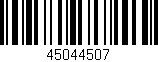 Código de barras (EAN, GTIN, SKU, ISBN): '45044507'