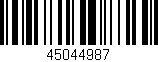 Código de barras (EAN, GTIN, SKU, ISBN): '45044987'