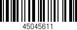 Código de barras (EAN, GTIN, SKU, ISBN): '45045611'