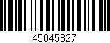 Código de barras (EAN, GTIN, SKU, ISBN): '45045827'