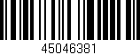 Código de barras (EAN, GTIN, SKU, ISBN): '45046381'