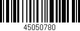 Código de barras (EAN, GTIN, SKU, ISBN): '45050780'