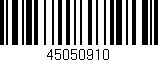 Código de barras (EAN, GTIN, SKU, ISBN): '45050910'