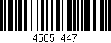 Código de barras (EAN, GTIN, SKU, ISBN): '45051447'