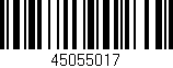 Código de barras (EAN, GTIN, SKU, ISBN): '45055017'