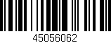 Código de barras (EAN, GTIN, SKU, ISBN): '45056062'