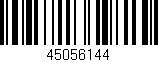 Código de barras (EAN, GTIN, SKU, ISBN): '45056144'