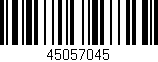 Código de barras (EAN, GTIN, SKU, ISBN): '45057045'