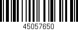Código de barras (EAN, GTIN, SKU, ISBN): '45057650'