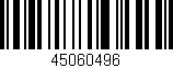 Código de barras (EAN, GTIN, SKU, ISBN): '45060496'