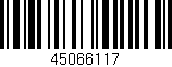 Código de barras (EAN, GTIN, SKU, ISBN): '45066117'