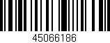 Código de barras (EAN, GTIN, SKU, ISBN): '45066186'