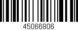 Código de barras (EAN, GTIN, SKU, ISBN): '45066806'
