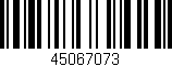 Código de barras (EAN, GTIN, SKU, ISBN): '45067073'