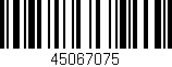 Código de barras (EAN, GTIN, SKU, ISBN): '45067075'