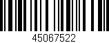 Código de barras (EAN, GTIN, SKU, ISBN): '45067522'