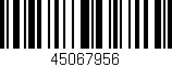 Código de barras (EAN, GTIN, SKU, ISBN): '45067956'