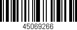 Código de barras (EAN, GTIN, SKU, ISBN): '45069266'