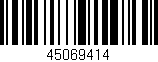 Código de barras (EAN, GTIN, SKU, ISBN): '45069414'