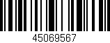 Código de barras (EAN, GTIN, SKU, ISBN): '45069567'