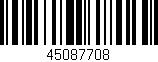 Código de barras (EAN, GTIN, SKU, ISBN): '45087708'