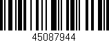 Código de barras (EAN, GTIN, SKU, ISBN): '45087944'