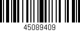 Código de barras (EAN, GTIN, SKU, ISBN): '45089409'