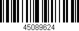 Código de barras (EAN, GTIN, SKU, ISBN): '45089624'