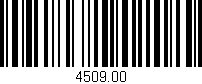 Código de barras (EAN, GTIN, SKU, ISBN): '4509.00'