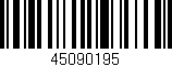 Código de barras (EAN, GTIN, SKU, ISBN): '45090195'