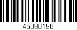 Código de barras (EAN, GTIN, SKU, ISBN): '45090196'
