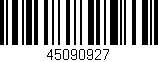 Código de barras (EAN, GTIN, SKU, ISBN): '45090927'