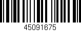 Código de barras (EAN, GTIN, SKU, ISBN): '45091675'