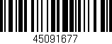 Código de barras (EAN, GTIN, SKU, ISBN): '45091677'