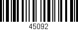 Código de barras (EAN, GTIN, SKU, ISBN): '45092'