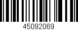 Código de barras (EAN, GTIN, SKU, ISBN): '45092069'