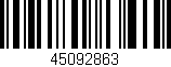 Código de barras (EAN, GTIN, SKU, ISBN): '45092863'